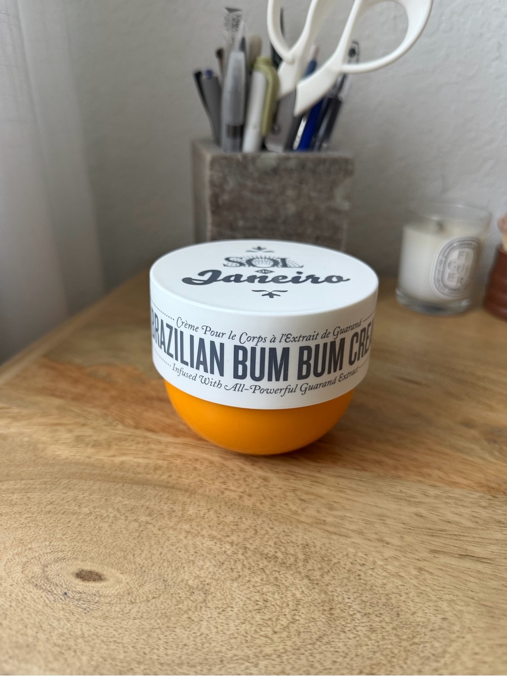 Sol de Janeiro Brazilian Bum Bum Cream - Orange and White Jar